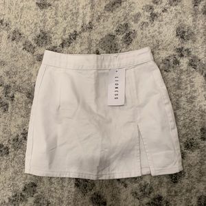 Princess polly white slit skirt